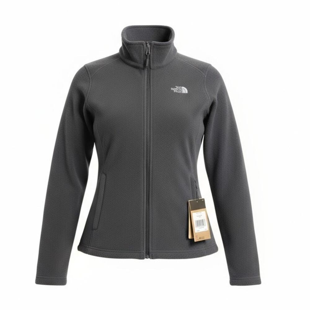 The North Face Fleece Jacket Alpine Polartec 200 Womens S Black Full-Zip Pockets